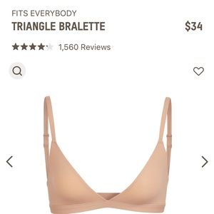 NWOT SKIMS Fits Everybody Triangle Bralette